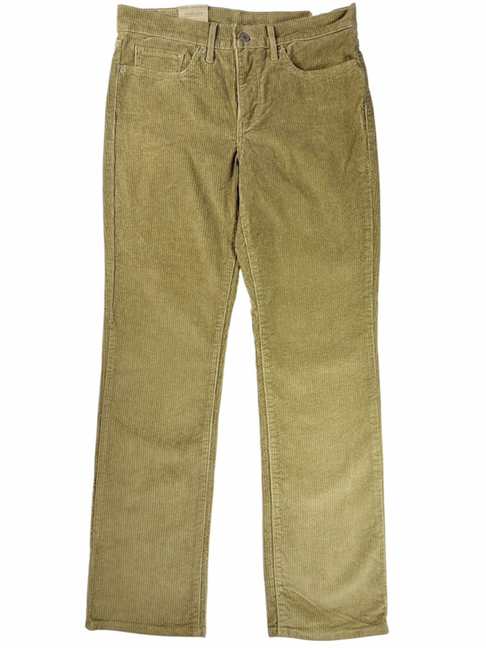 Levi's 314 Shaping Straight‎ Womens Corduroy Mid Rise Tan Olive Size W30 L30
